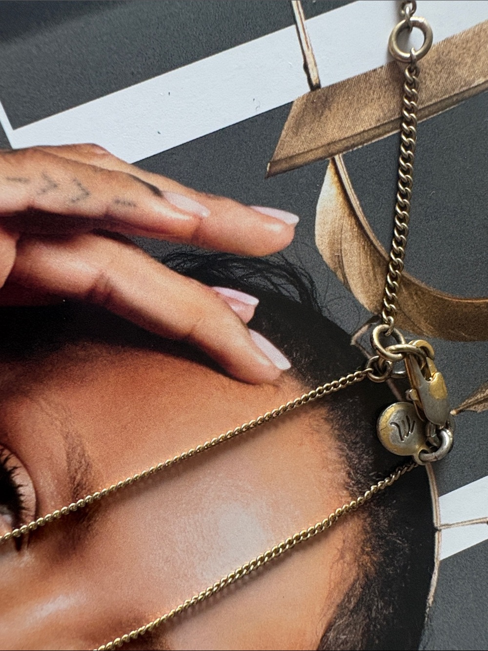 Madewell Gold Spike Bar Necklace - Picture 2 of 3